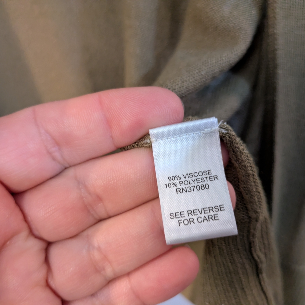 Cato Olive Open-Front Cardigan - Picture 6 of 11